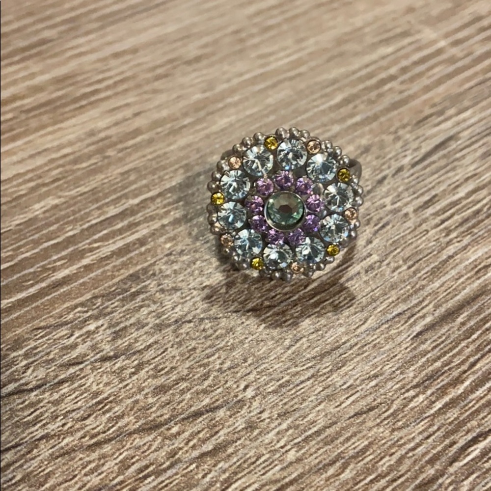 Sorrelli colorful silver ring